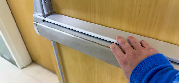 Installing a Push Bar on a Door Plattsburgh
